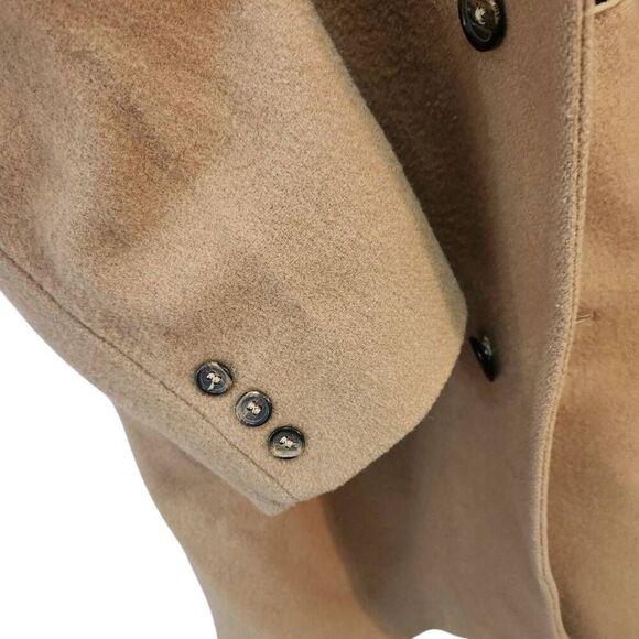 Botany' 500 wool blend long dress coat caramel tan size 40 - Picture 4 of 10